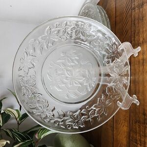 Princess House FANTASIA Luncheon Plates.  Set Of Four